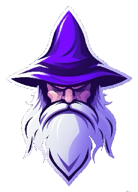 White Beard wizard mascot